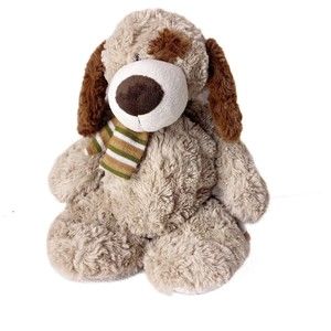Puppy Dog Backpack Plush Stuffed Animal Brown Zip Up Plush Backpack